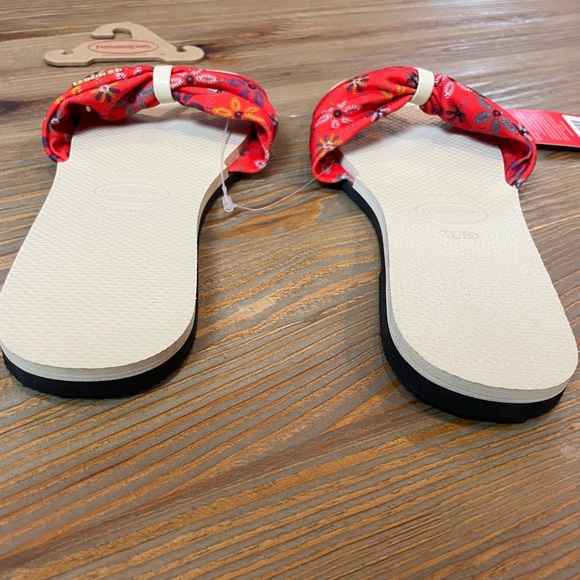 Havaianas Red Fabric Flip Flops - Picture 5 of 7